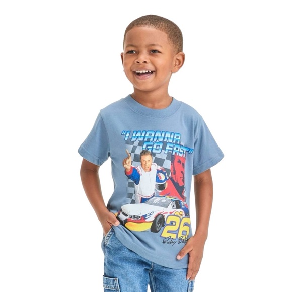 talladega nights Other - Talladega Nights I Wanna Go Fast Graphic Short Sleeve Tee